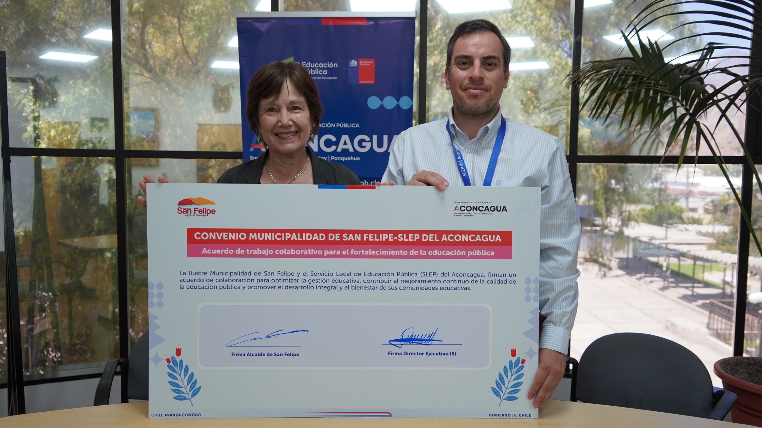 Nueva alianza en el territorio: SLEP del Aconcagua firma convenio con el Municipio de San Felipe 