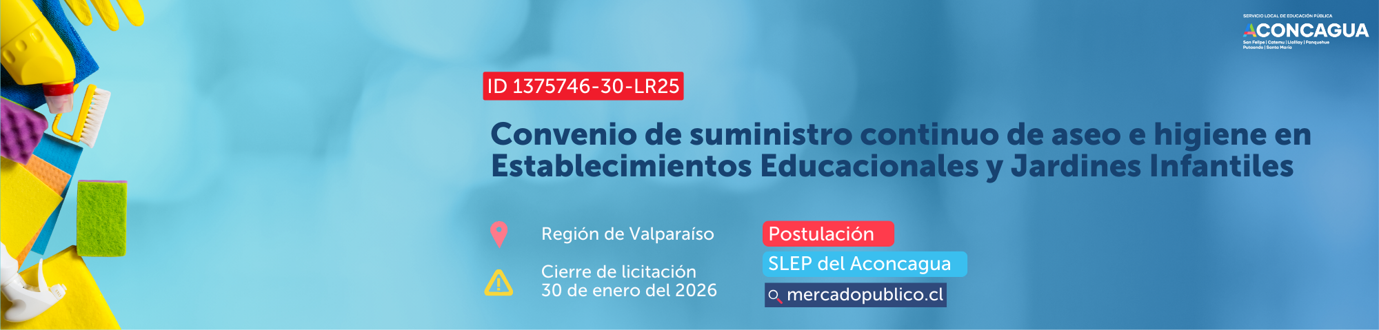 BANNER Convenio de aseo e higiene