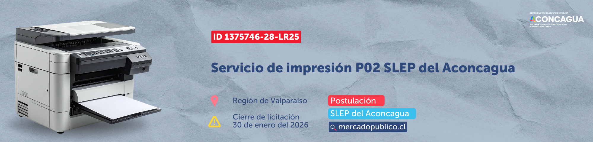BANNER Servicio de Impresión